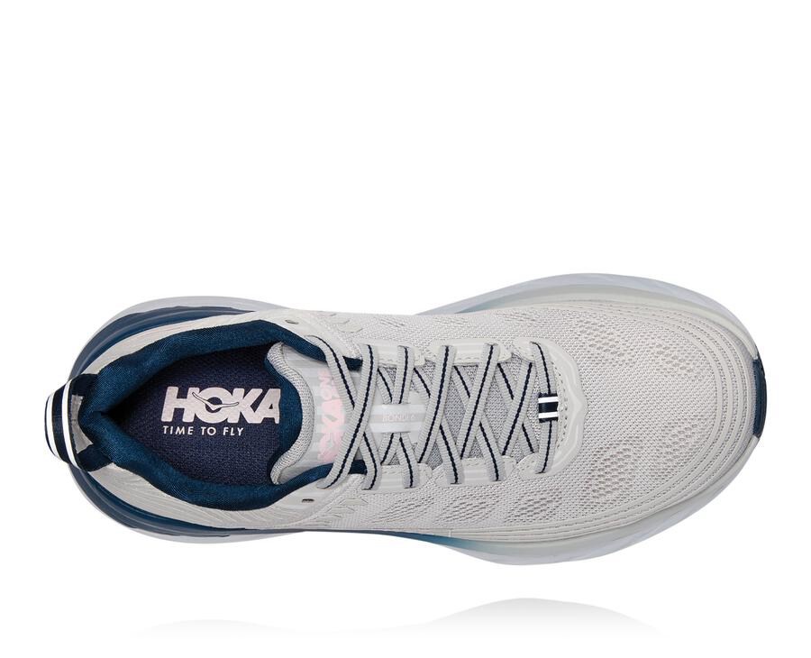 Hoka Australia One One Bondi 6 - Womens Walking Shoes Grey - DGHQY-1684